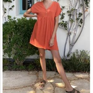 UO Ava Knit Babydoll Dress size small